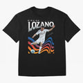 Hirving Lozano San Diego FC Oversized T-Shirt Cheer through Every Moment of FIFA World Cup 2026 USA Canada Mexico Spirit, Highlighting Portugal, Mbappe, Retro Football Energy, Iconic Rivalries, Trophy Chase Drama and Stadium Atmosphere; Made for
