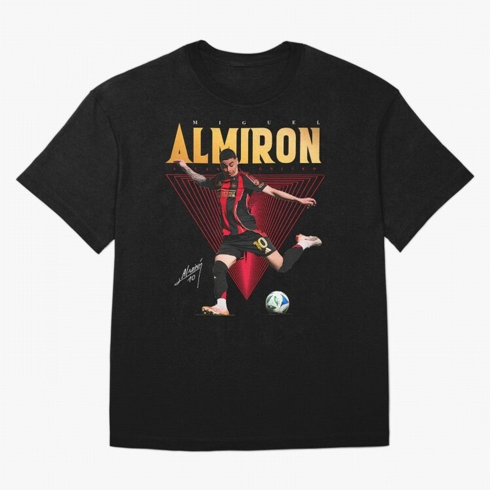 Miguel Almiron Atlanta United FC Oversized T-Shirt Bring Supporter Culture to Match Day Hype around FIFA World Cup 2026 USA Canada Mexico, Neymar, Netherlands, Championship Spirit, Famous Goals, Roaring Crowds and International Football Unity;