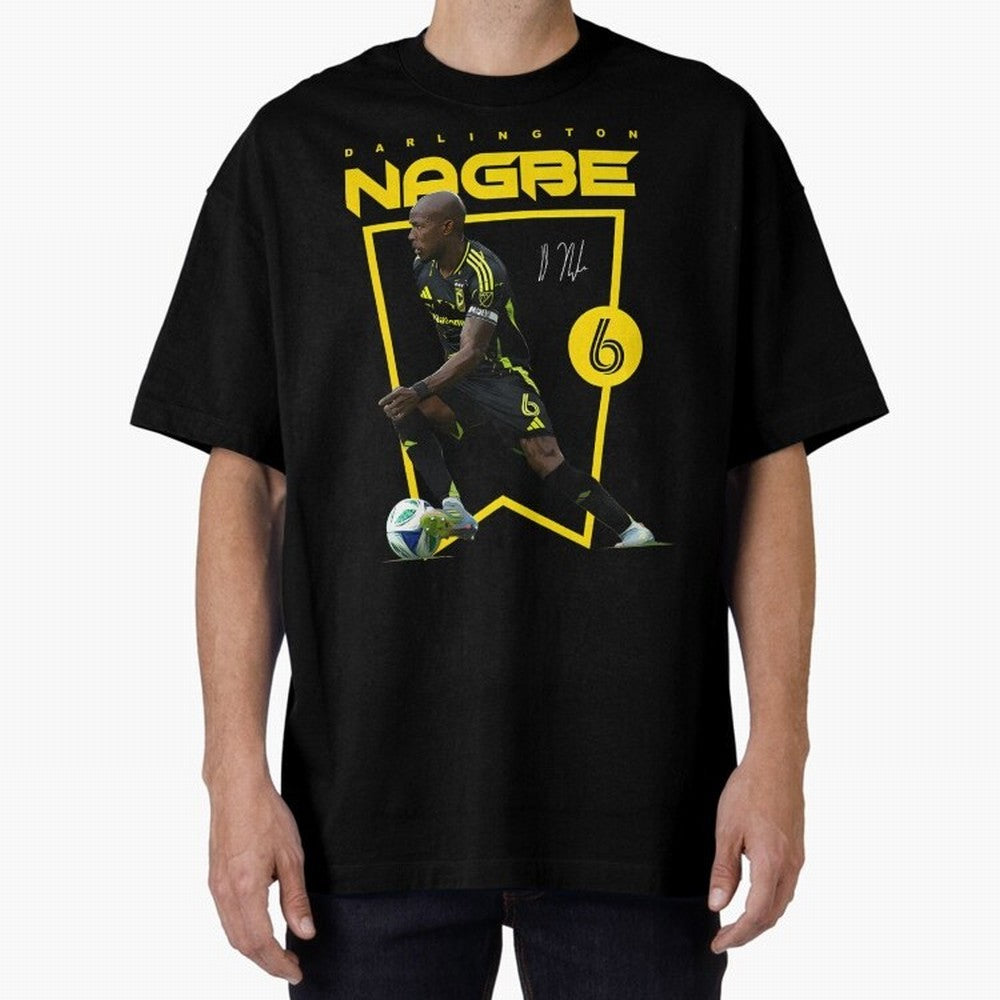 Darlington Nagbe Columbus Crew Oversized T-Shirt Enjoy Match Day Hype around FIFA World Cup 2026 Group Stage, CR7 and Messi, France and Portugal, Football History, Final Match Energy, Crowd Noise and Once in a Lifetime Moments; Ideal for Fans Who