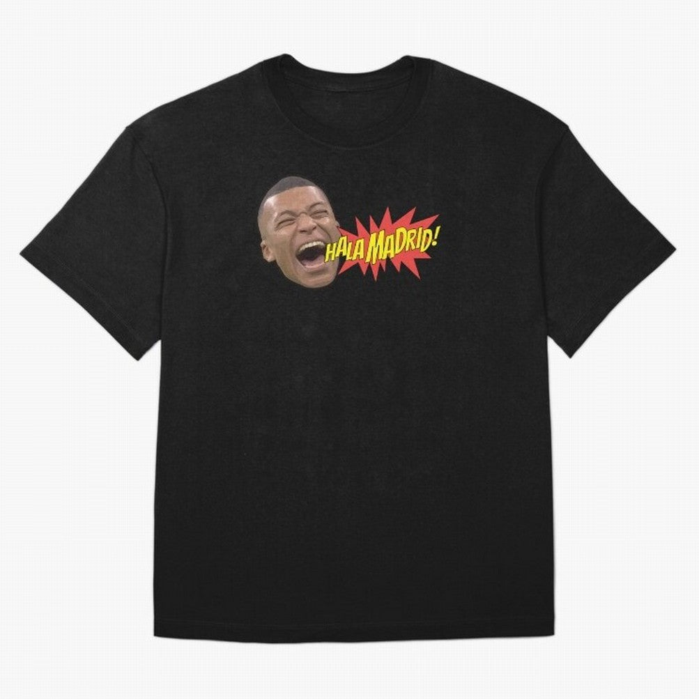 Real Madrid - Kylian Mbapp¨¦ Hala Madrid Oversized T-Shirt Remember Iconic Moments from FIFA World Cup 2026 Connected to Neymar, Brazil Energy, Football History, Final Match Energy, Crowd Noise and Once in a Lifetime Moments; Great for Watch