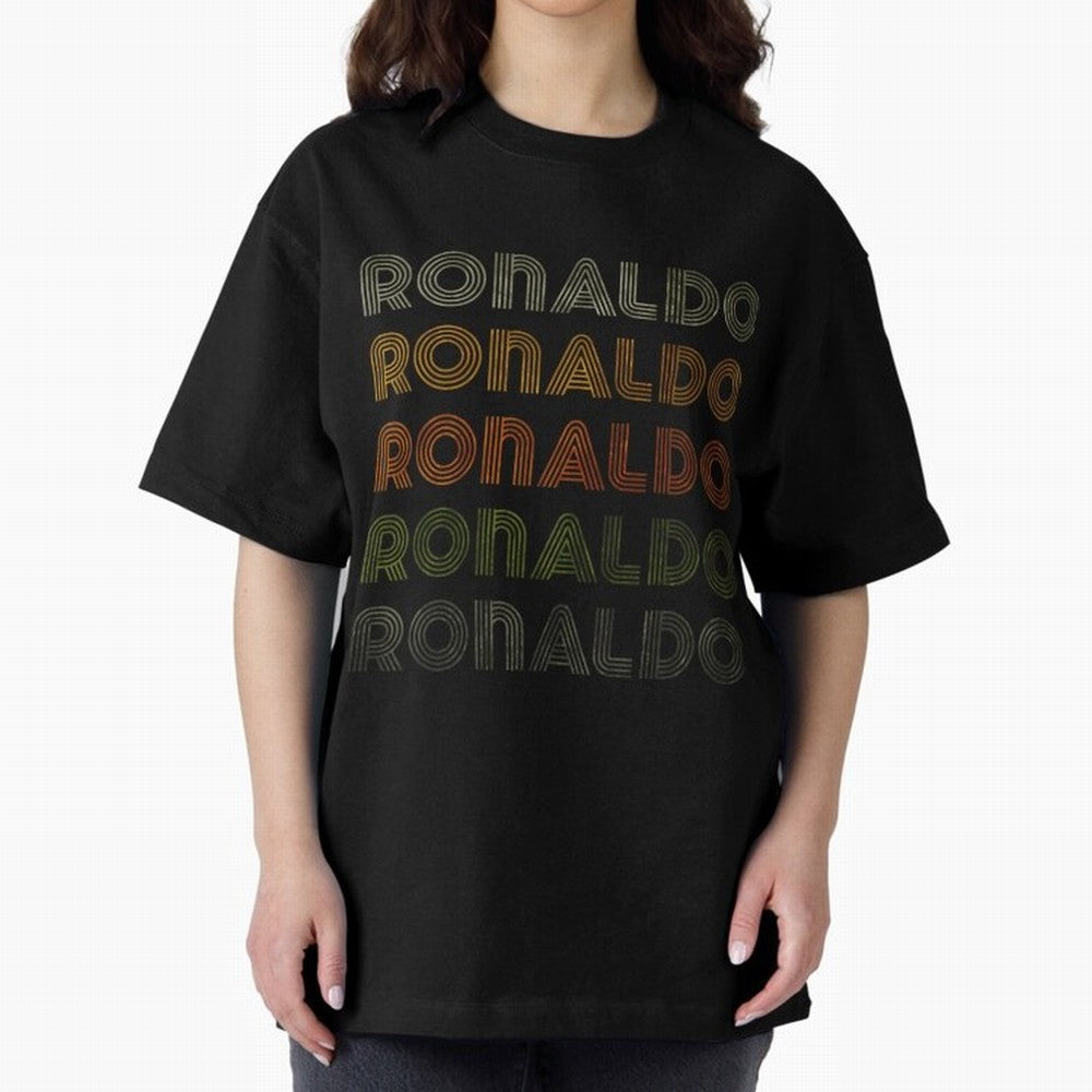 Love Heart Ronaldo Tee GrungeVintage Style Black Ronaldo Oversized T-Shirt Show Your Tournament Heart for FIFA World Cup 2026 Group Stage Spirit, Made for Argentina and Brazil, Mbappe and Neymar, Vintage Soccer Flavor, Modern Football Stars,