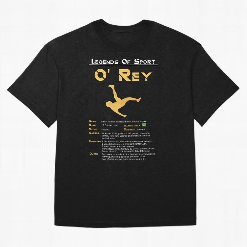 Legends of Sport Pele Pel¨¦ Oversized T-Shirt Carry FIFA World Cup 2026 Group Stage for Fans of Mbappe and Neymar and Argentina and Brazil, Bringing Worldwide Fan Energy, Dramatic Goals, Stadium Lights and Championship Celebrations; Perfect for