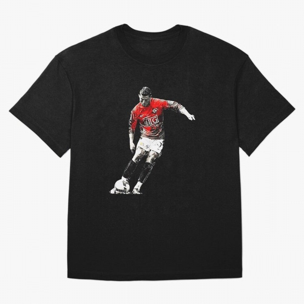 CR7 Artwork For Soccer Fans Gift For Football Lovers Oversized T-Shirt Celebrate Classic Football Spirit in Global Football Passion for FIFA World Cup 2026, Inspired by Messi, CR7 and Mbappe, Brazil, Portugal and Argentina, Stadium Chants, National
