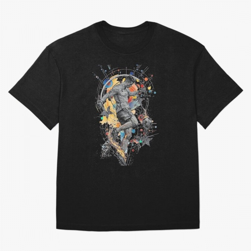 Cosmic Ronaldo Made of Star Stuff Artwork For Football Fans Gift For Soccer Enthusiasts Oversized T-Shirt Show Support during the FIFA World Cup 2026 USA Canada Mexico Journey through Messi Highlights, Argentina Pride, Championship Spirit, Famous