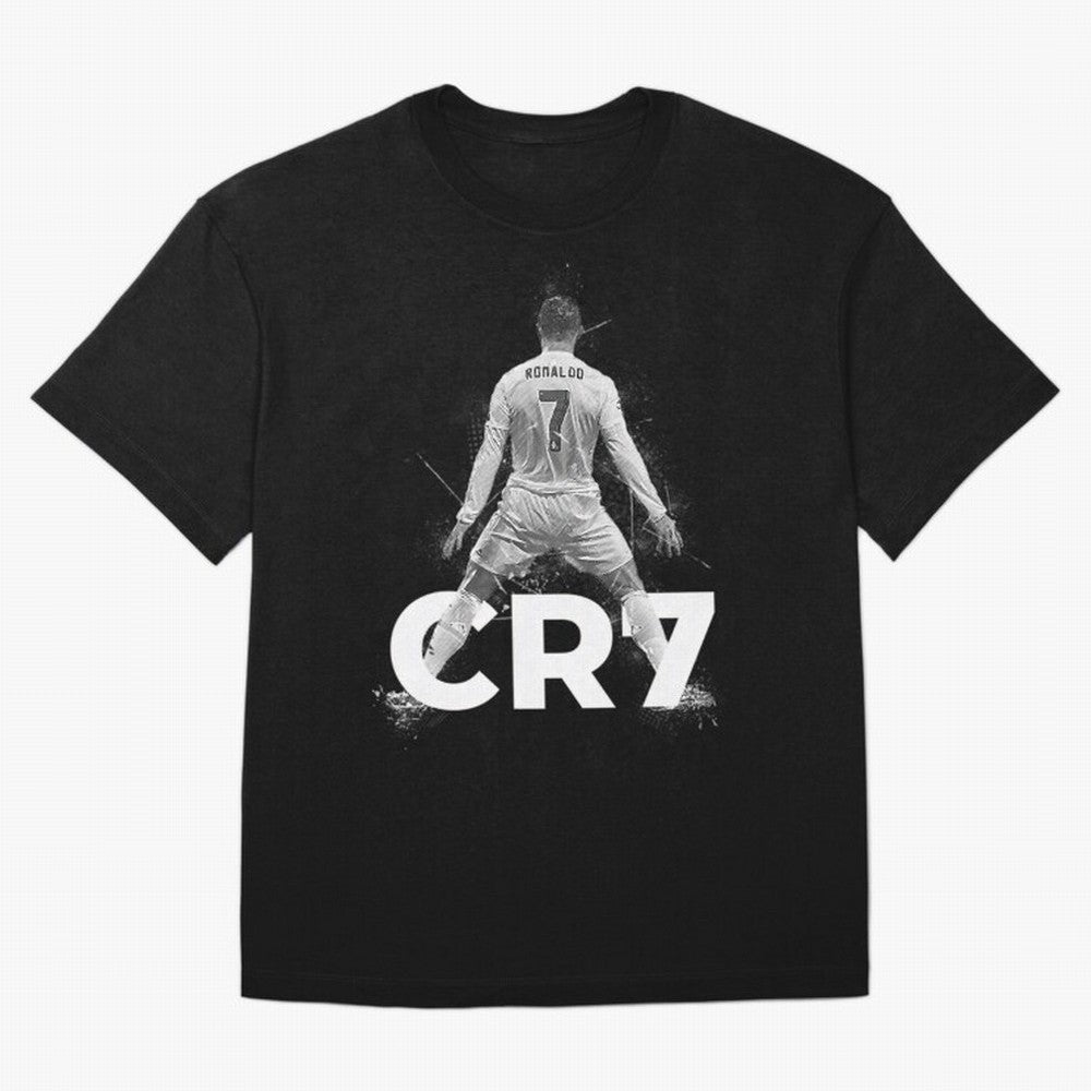 CR7 Ronaldo Celebration Artwork For Football Fans Gift For Soccer Enthusiasts Oversized T-Shirt Celebrate Global Passion for Global Football Passion for FIFA World Cup 2026 USA Canada Mexico, with Haaland, Spain, Football Festival Excitement,