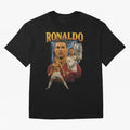 Ronaldo Champion Victory Design For Football Fans Gift For Soccer Supporters Oversized T-Shirt Support Iconic Players in FIFA World Cup 2026 USA Canada Mexico Inspired by Cristiano Ronaldo, Spain and Netherlands Energy, Retro Football Energy,