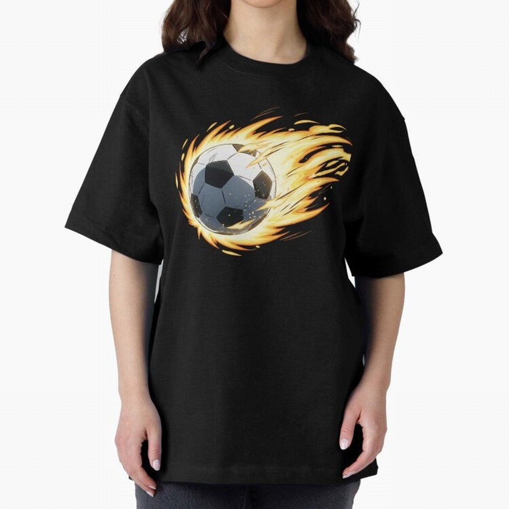 Soccer anime Oversized T-Shirt Spotlight Global Football Passion for FIFA World Cup 2026 Group Stage, Featuring Cristiano Ronaldo, Haaland and CR7, Brazil, Tournament Hype, Historic Matchups, Family Viewing Parties and Global Sports Pride; Ideal