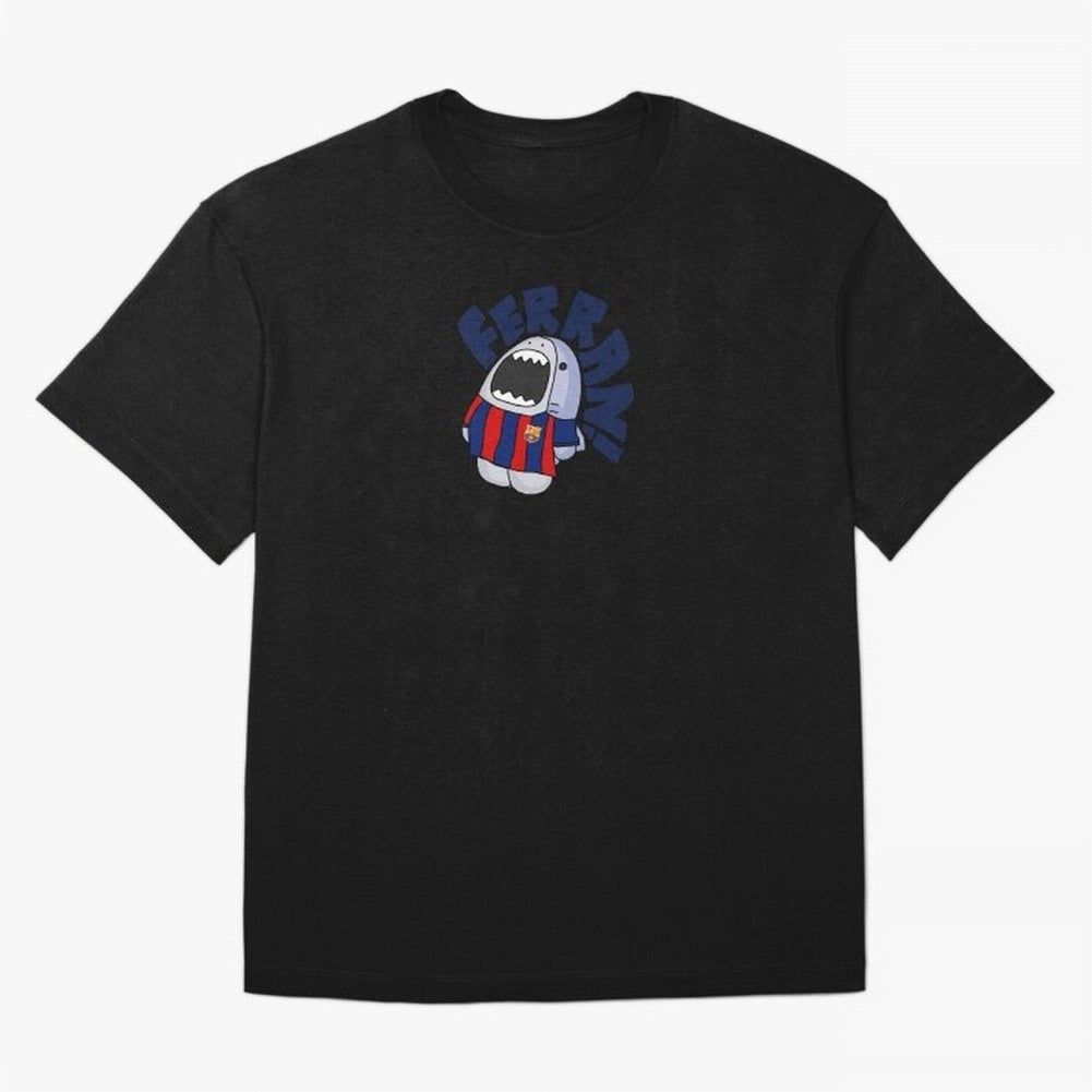 Ferran shark sticker Oversized T-Shirt Enjoy the FIFA World Cup 2026 USA Canada Mexico Journey through CR7 Highlights, Argentina Pride, Worldwide Fan Energy, Dramatic Goals, Stadium Lights and Championship Celebrations; Great for Watch Parties,