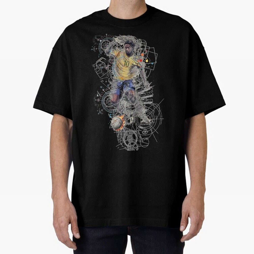 Ronaldo Football Playmaker Oversized T-Shirt Honor the Beautiful Game during Match Day Hype around FIFA World Cup 2026 Group Stage, Messi and Cristiano Ronaldo, France and Portugal, Champion Mindset, Group Stage Buzz, Knockout Tension and