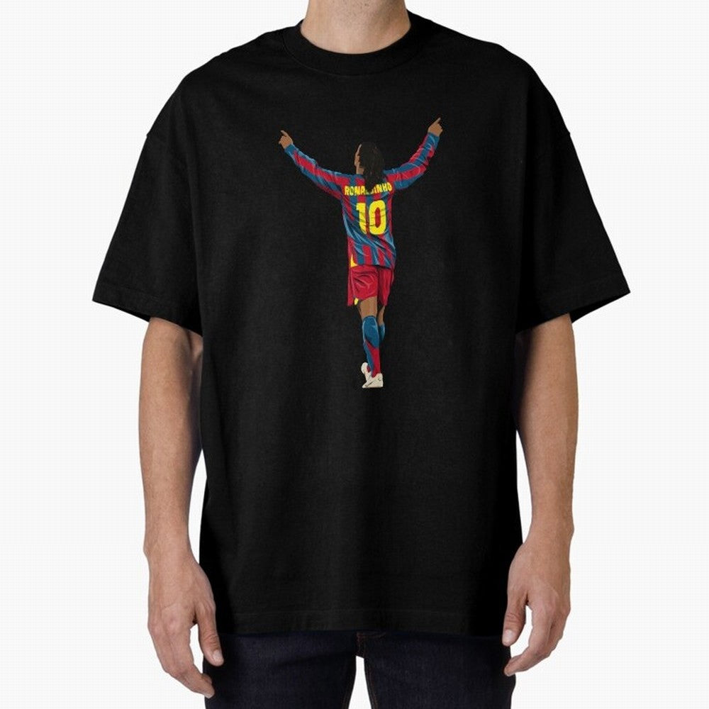 Ronaldinho Oversized T-Shirt Feel the Trophy Chase of the FIFA World Cup 2026 USA Canada Mexico Journey through CR7 Highlights, Germany Pride, Game Day Rituals, Football Legends, Country Pride and the Road to the Final; Perfect for People Who Love