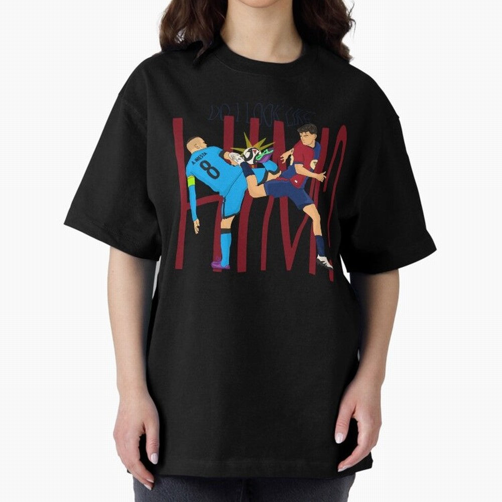 Iniesta and pedri the past and present Oversized T-Shirt Bring Global Football Passion for FIFA World Cup 2026 Group Stage, Filled with CR7, Brazil, Supporter Pride, Iconic Celebrations, Legendary Names and Global Match Day Energy; Perfect for