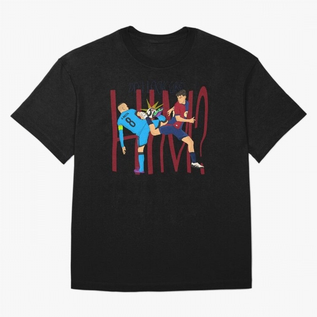 Iniesta and pedri the past and present Oversized T-Shirt Bring Global Football Passion for FIFA World Cup 2026 Group Stage, Filled with CR7, Brazil, Supporter Pride, Iconic Celebrations, Legendary Names and Global Match Day Energy; Perfect for