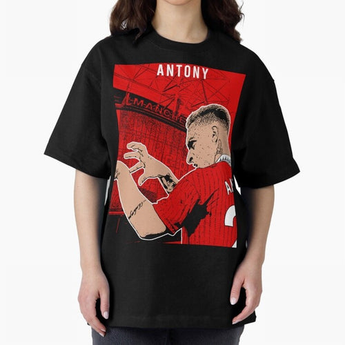 Antony Oversized T-Shirt Step into FIFA World Cup 2026 Spirit, Centered on Argentina, France and Brazil, Messi and Cristiano Ronaldo, Goal Celebration Energy, Supporter Heritage, Football Icons and Worldwide Tournament Joy; Built for Supporters