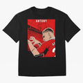 Antony Oversized T-Shirt Step into FIFA World Cup 2026 Spirit, Centered on Argentina, France and Brazil, Messi and Cristiano Ronaldo, Goal Celebration Energy, Supporter Heritage, Football Icons and Worldwide Tournament Joy; Built for Supporters