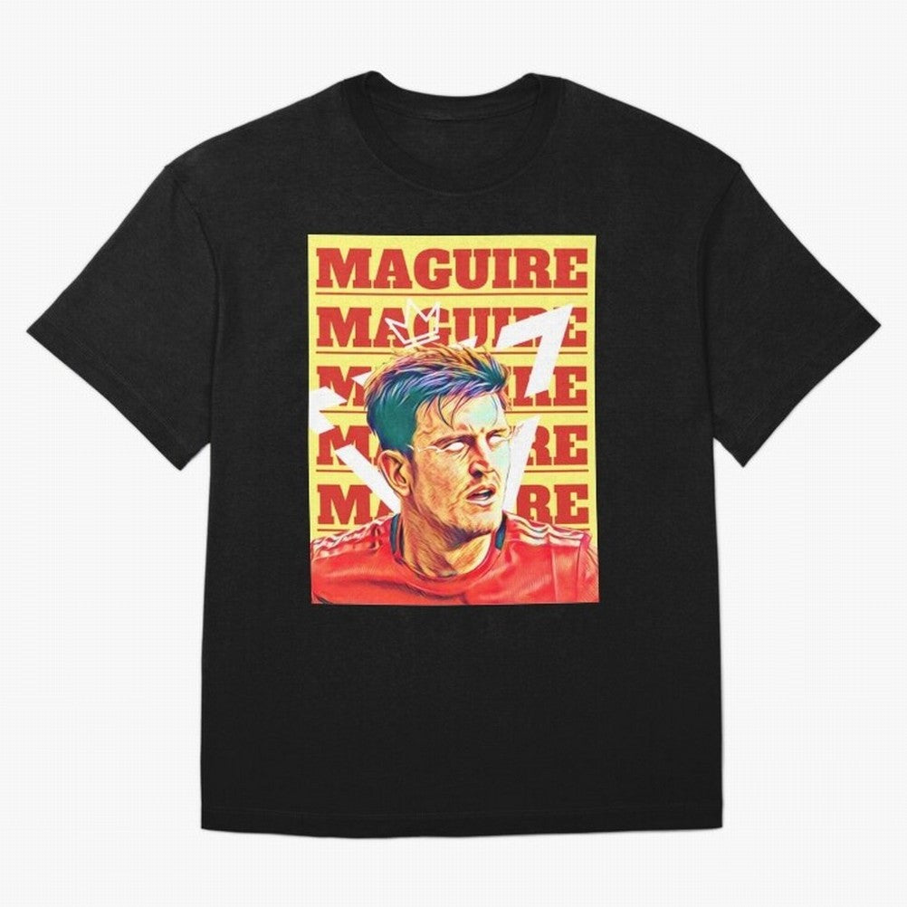 HARRY MAGUIRE, THE CAPTAIN Oversized T-Shirt Upgrade Match Day Hype around FIFA World Cup 2026 Group Stage, Messi, CR7 and Mbappe, Brazil, Stadium Chants, National Pride, Trophy Dreams and Unforgettable Football Memories; Perfect for Supporters Who