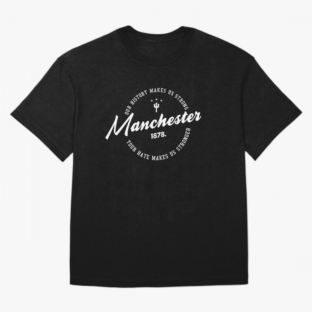 Mancester United Quotes Oversized T-Shirt Keep the Match Day Mood of Match Day Hype around FIFA World Cup 2026 Group Stage, Haaland, Portugal, Spain and Germany, Fan Favorite Moments, National Team Passion, Big Match Drama and Soccer History;