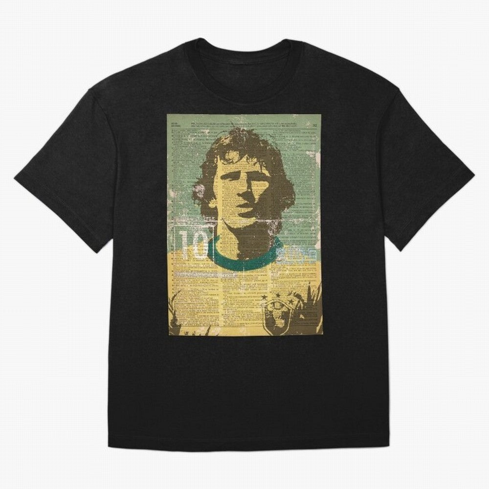 ZICO Oversized T-Shirt Turn Football Passion into Global Football Passion for FIFA World Cup 2026 USA Canada Mexico, Made for Messi, Neymar and Mbappe, England, Goal Celebration Energy, Supporter Heritage, Football Icons and Worldwide Tournament