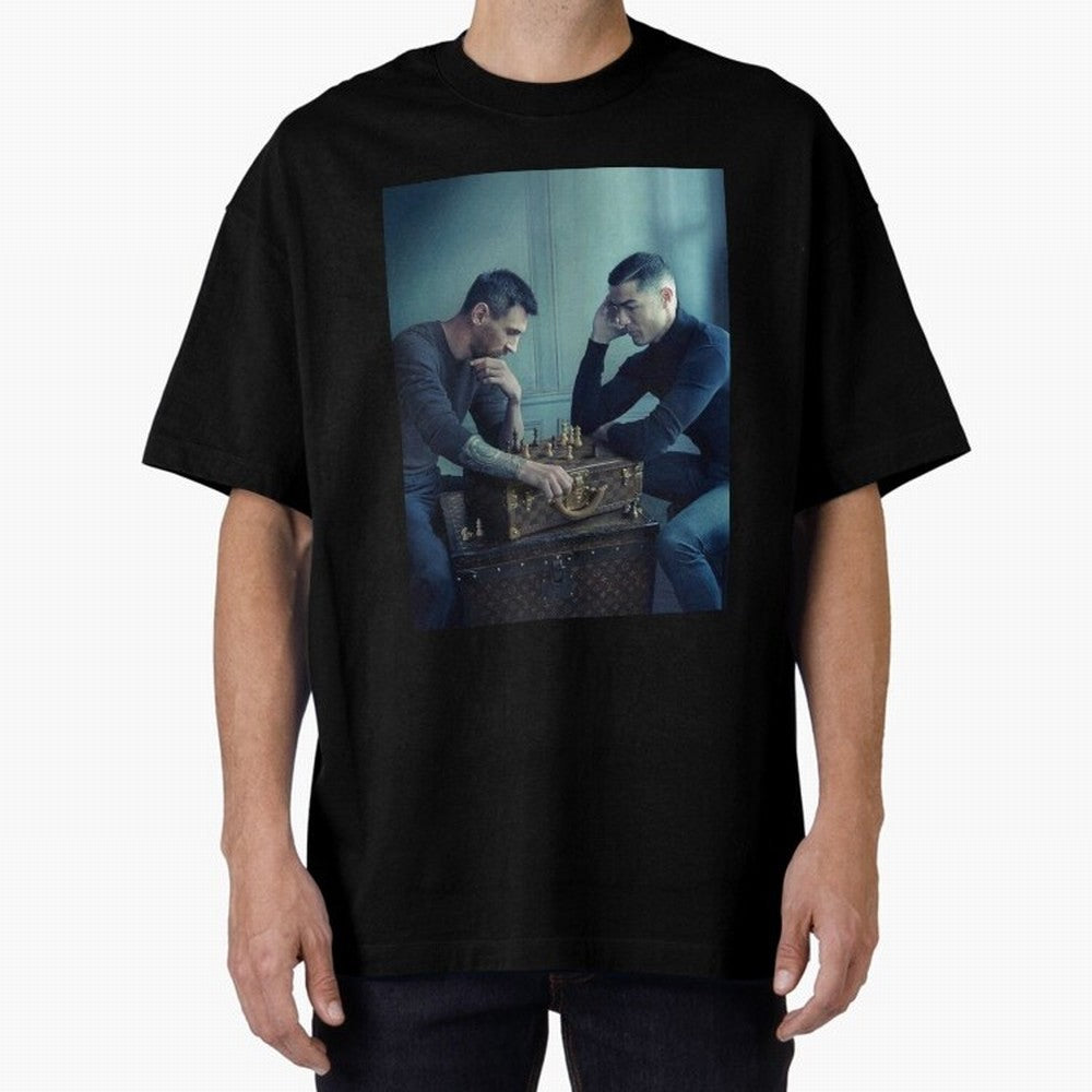 Messi and Ronaldo Chess Shirt, Vintage Lionel Messi Shirt, Lionel Messi Sweatshirt, Messi Hoodie, Retro Messi Hoodie Oversized T-Shirt Bring World Football Passion into Match Day Hype around FIFA World Cup 2026 USA Canada Mexico, Mbappe and Neymar,
