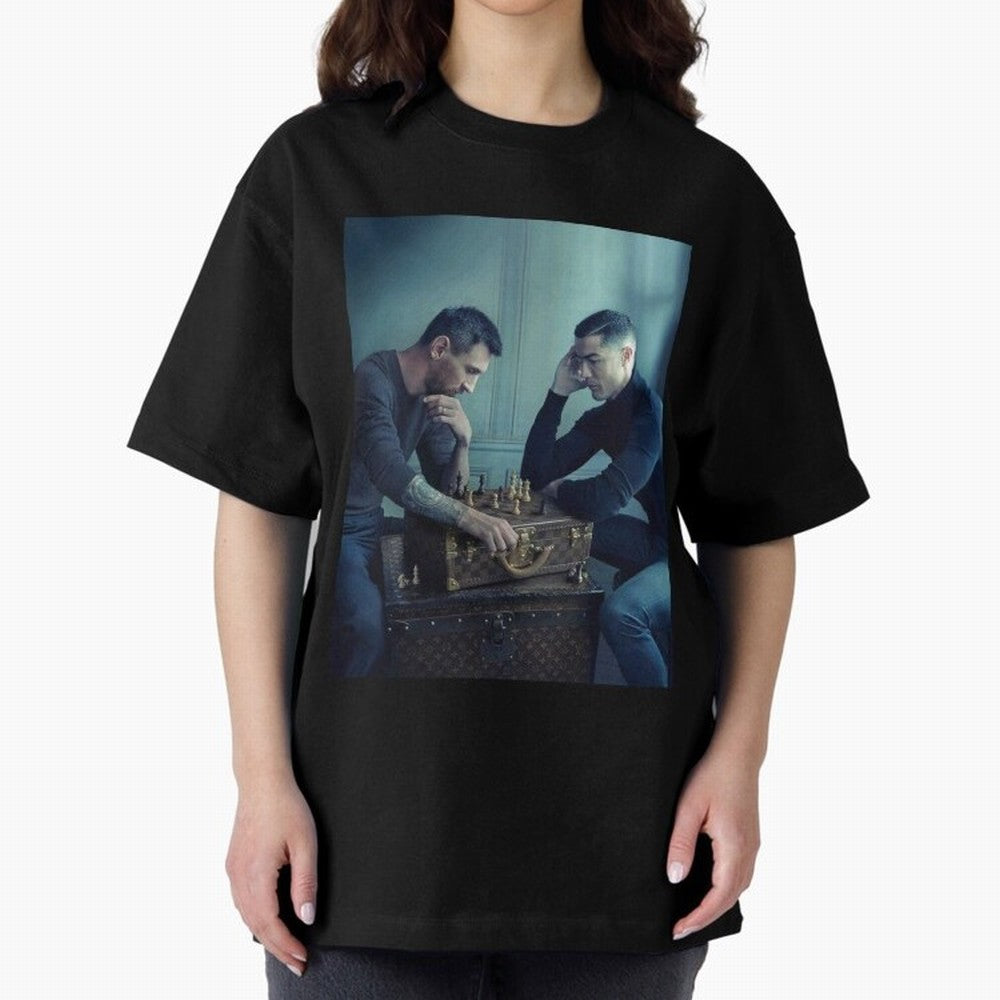 Messi and Ronaldo Chess Shirt, Vintage Lionel Messi Shirt, Lionel Messi Sweatshirt, Messi Hoodie, Retro Messi Hoodie Oversized T-Shirt Bring World Football Passion into Match Day Hype around FIFA World Cup 2026 USA Canada Mexico, Mbappe and Neymar,