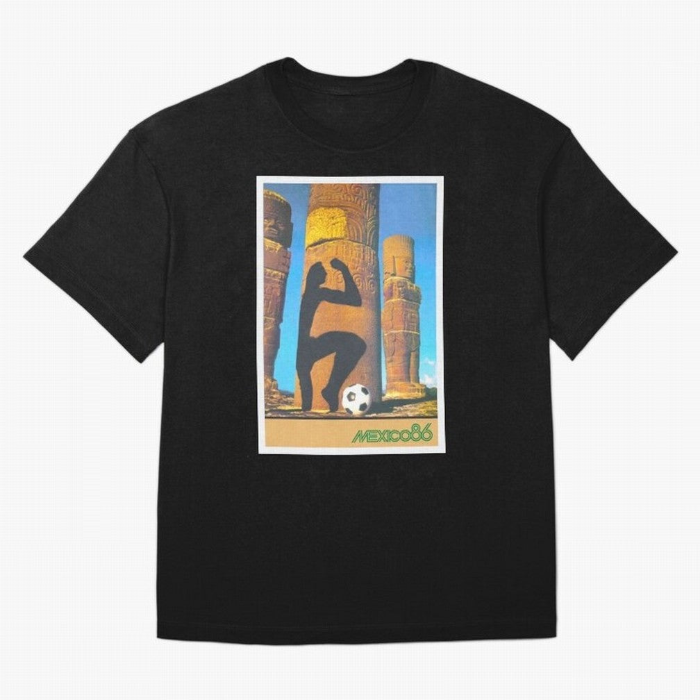 Mexico 86 Oversized T-Shirt Follow Global Football Passion for FIFA World Cup 2026 USA Canada Mexico, with Cristiano Ronaldo, Argentina, France and Brazil, Supporter Pride, Iconic Celebrations, Legendary Names and Global Match Day Energy; Ideal for