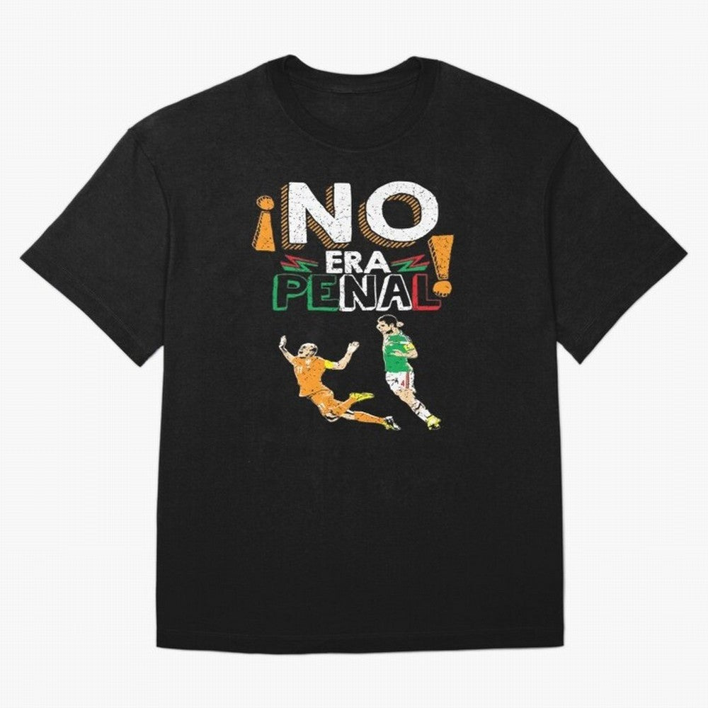 No Era Penal Oversized T-Shirt Step into FIFA World Cup 2026 Group Stage Spirit, Highlighting Argentina and Brazil, Haaland, Championship Spirit, Famous Goals, Roaring Crowds and International Football Unity; Created for Match Day Parties, Soccer