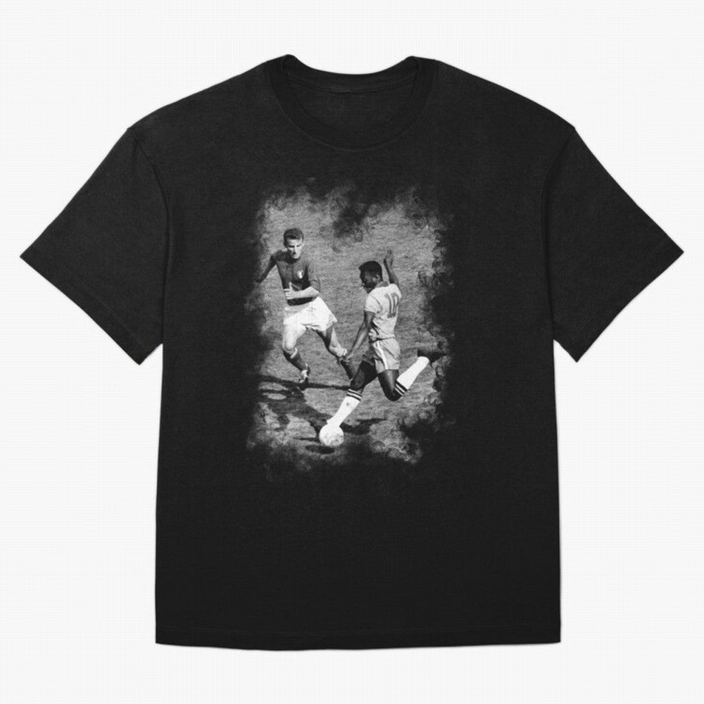 Pele Oversized T-Shirt Carry the Colors and Pride of Global Football Passion for FIFA World Cup 2026 USA Canada Mexico, Highlighting Cristiano Ronaldo, Argentina, France and Brazil, Worldwide Fan Energy, Dramatic Goals, Stadium Lights and