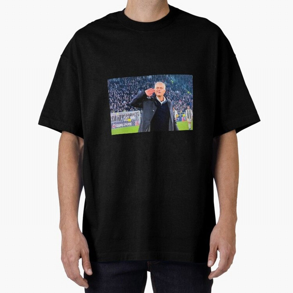 Mourinho VS Juventus Oversized T-Shirt Keep Football History Alive during FIFA World Cup 2026 Highlighting Neymar, Haaland and Cristiano Ronaldo, Germany Energy, Championship Spirit, Famous Goals, Roaring Crowds and International Football Unity;