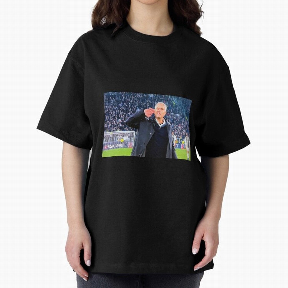 Mourinho VS Juventus Oversized T-Shirt Keep Football History Alive during FIFA World Cup 2026 Highlighting Neymar, Haaland and Cristiano Ronaldo, Germany Energy, Championship Spirit, Famous Goals, Roaring Crowds and International Football Unity;