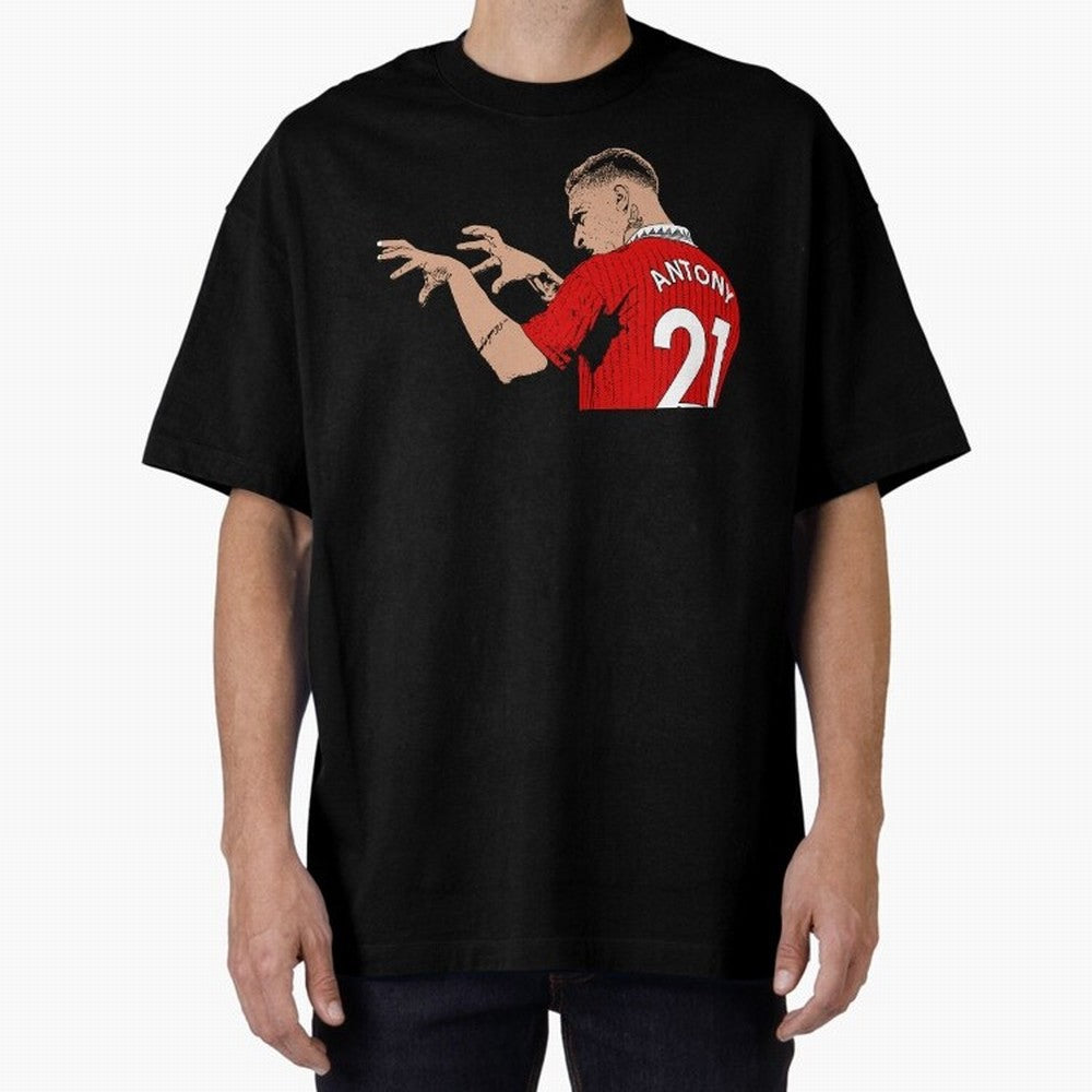 Antony Oversized T-Shirt Support Iconic Players in FIFA World Cup 2026 for Fans of Mbappe and Neymar and Argentina, Bringing Champion Mindset, Group Stage Buzz, Knockout Tension and Passionate Fan Culture; Perfect for Fans, Collectors, Family