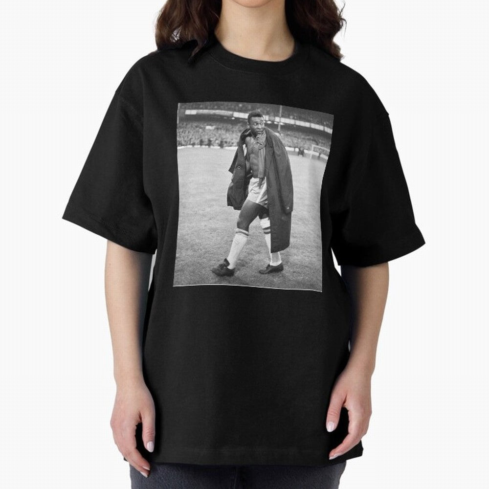 Pele Oversized T-Shirt Bring a Vintage Feel to the FIFA World Cup 2026 Group Stage Journey through Messi, CR7 and Mbappe Highlights, Argentina, France and Brazil Pride, Supporter Pride, Iconic Celebrations, Legendary Names and Global Match Day