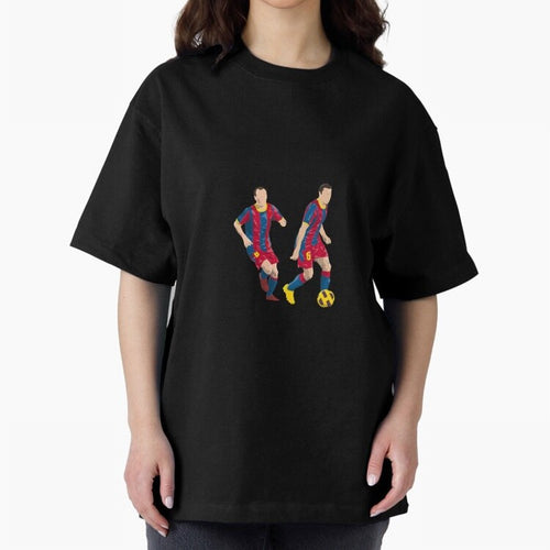 Andres Iniesta and Xavi Minimalist Oversized T-Shirt Bring Bold Fan Energy to FIFA World Cup 2026 Spirit, Built around England, France and Netherlands, Neymar, Soccer Culture, Superstar Moments, National Team Dreams and Competitive Fire; Great for