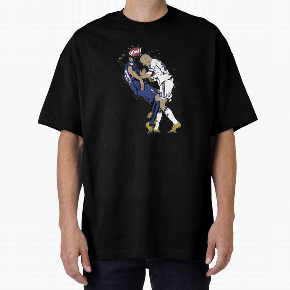Zinedine Zidane Oversized T-Shirt Bring Bold Fan Energy to FIFA World Cup 2026 for Fans of Neymar and Argentina, France and Brazil, Bringing Stadium Memories, Football Loyalty, International Chants and Championship Tradition; Ideal for Fans Who