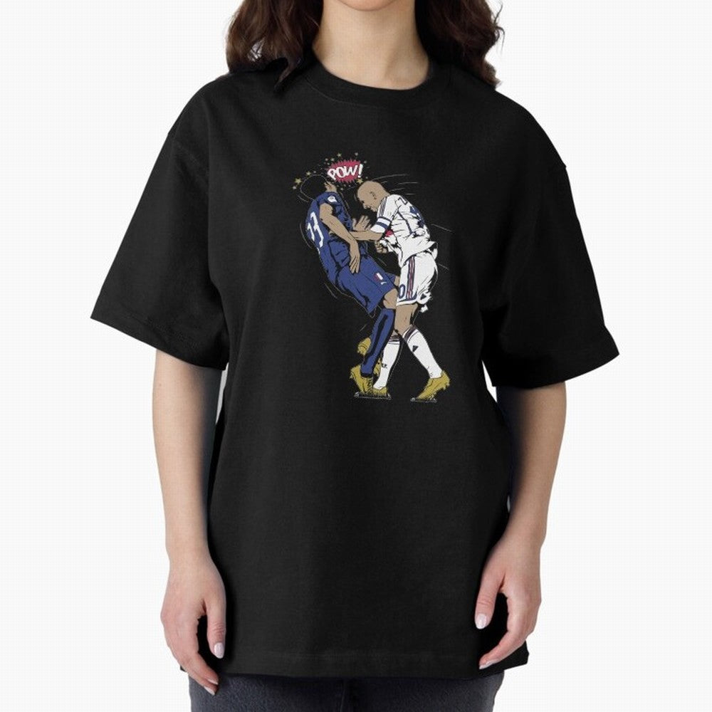Zinedine Zidane Oversized T-Shirt Bring Bold Fan Energy to FIFA World Cup 2026 for Fans of Neymar and Argentina, France and Brazil, Bringing Stadium Memories, Football Loyalty, International Chants and Championship Tradition; Ideal for Fans Who
