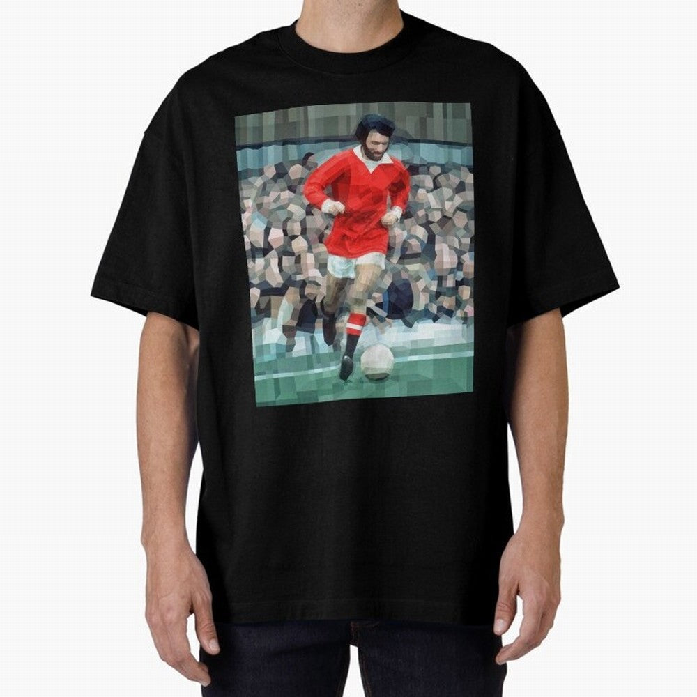 George Best Oversized T-Shirt Bring a Champion Mindset to Global Football Passion for FIFA World Cup 2026, Connected to Mbappe and Neymar, Brazil, Stadium Memories, Football Loyalty, International Chants and Championship Tradition; Built for