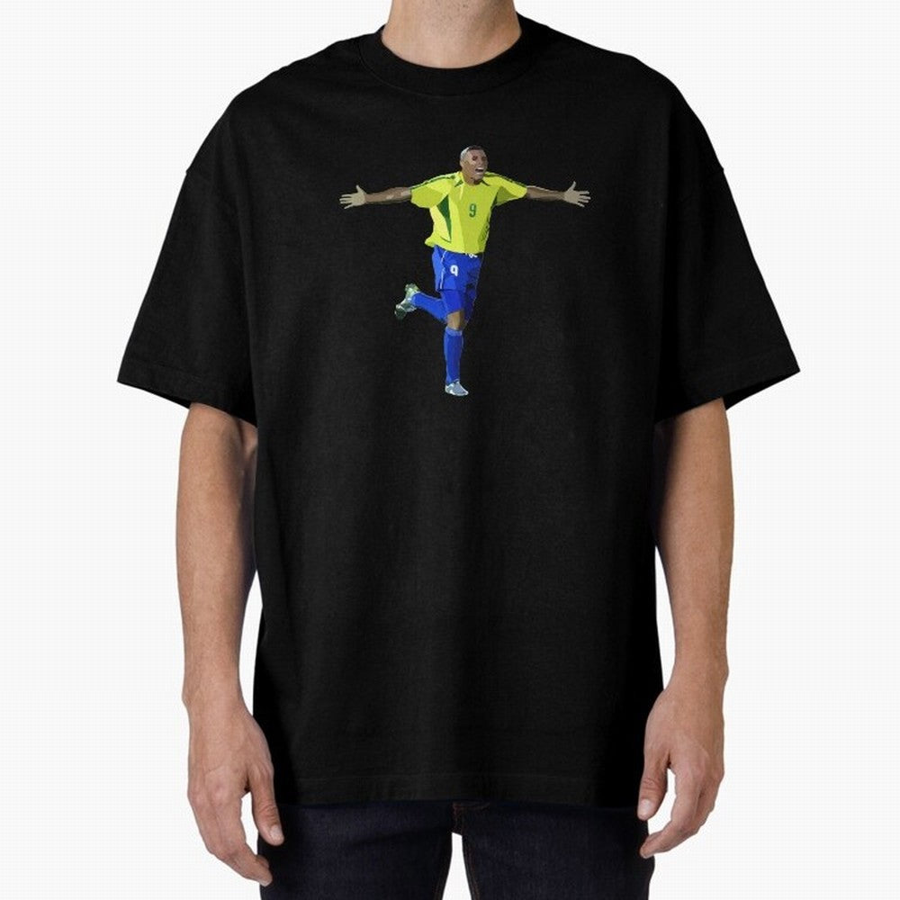 Brazilian Legend Ronaldo Oversized T-Shirt Treasure Match Day Hype around FIFA World Cup 2026, Cristiano Ronaldo, Haaland and CR7, Argentina and Brazil, Football Passion, Legendary Performances, Festival Vibes and Supporter Community; Created for