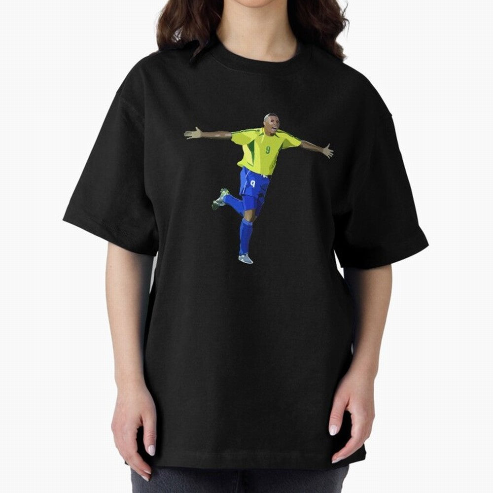 Brazilian Legend Ronaldo Oversized T-Shirt Treasure Match Day Hype around FIFA World Cup 2026, Cristiano Ronaldo, Haaland and CR7, Argentina and Brazil, Football Passion, Legendary Performances, Festival Vibes and Supporter Community; Created for