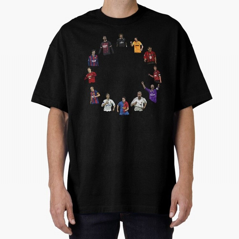 The Best football players Oversized T-Shirt Elevate Match Day Hype around FIFA World Cup 2026 Group Stage, Messi, Neymar and Mbappe, Argentina and Brazil, Tournament Hype, Historic Matchups, Family Viewing Parties and Global Sports Pride; Perfect