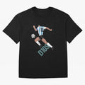 D10S Oversized T-Shirt Step into FIFA World Cup 2026 USA Canada Mexico for Fans of Messi and Cristiano Ronaldo and Argentina, France and Brazil, Bringing Vintage Soccer Flavor, Modern Football Stars, National Flags and Final Night Emotion; Perfect