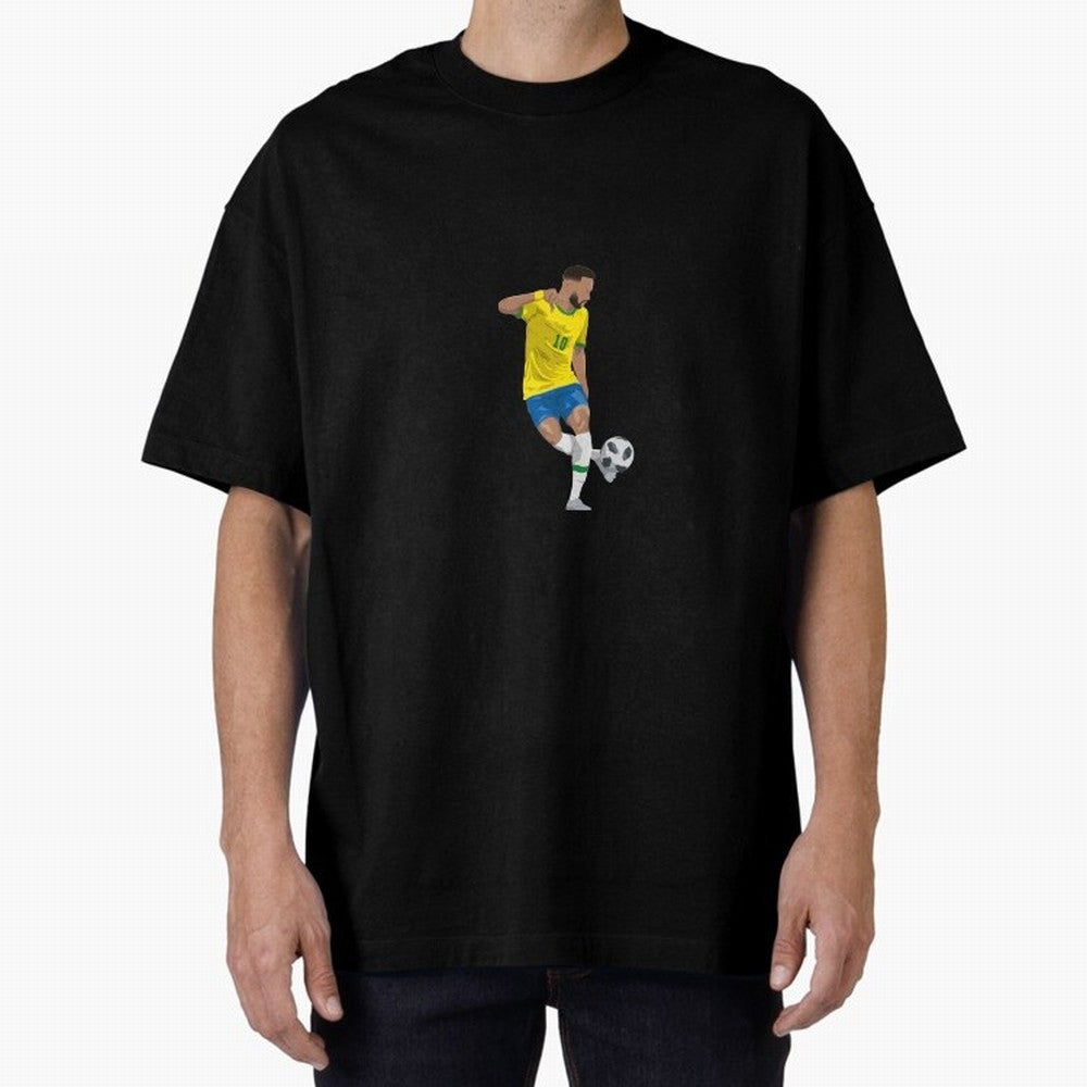 Neymar JR Minimalist Oversized T-Shirt Support the Legends of the FIFA World Cup 2026 USA Canada Mexico Journey through Cristiano Ronaldo, Haaland and CR7 Highlights, Argentina and Brazil Pride, Fan Favorite Moments, National Team Passion, Big