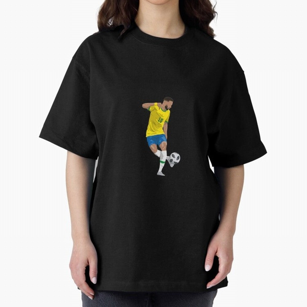 Neymar JR Minimalist Oversized T-Shirt Support the Legends of the FIFA World Cup 2026 USA Canada Mexico Journey through Cristiano Ronaldo, Haaland and CR7 Highlights, Argentina and Brazil Pride, Fan Favorite Moments, National Team Passion, Big