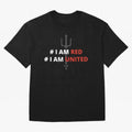 I am red, I am United Oversized T-Shirt Step into FIFA World Cup 2026 Spirit, Built around Argentina, France and Brazil, Messi, CR7 and Mbappe, Match Day Excitement, Supporter Culture, Golden Goals and Global Football Passion; Perfect for Fans,