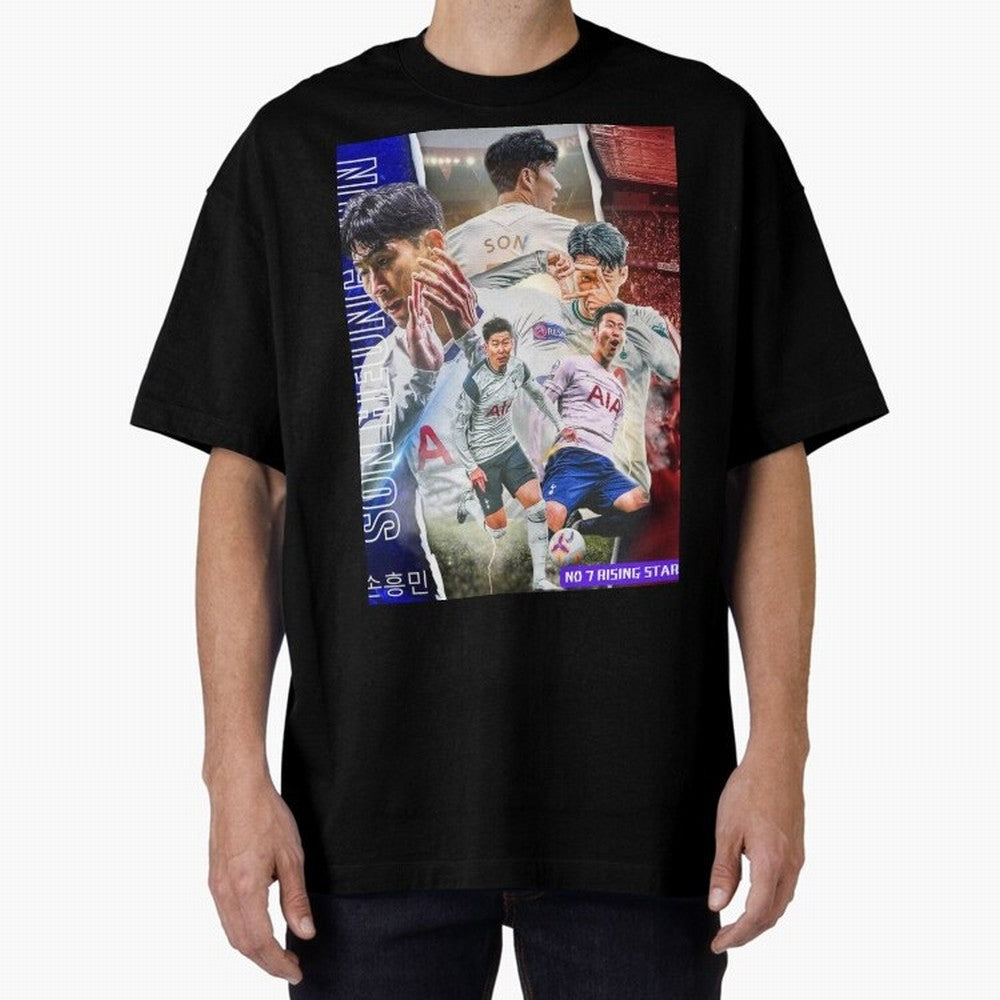 THE 7 STAR SON HEUNG MIN SPECIAL ON REDBUBBLE Oversized T-Shirt Celebrate Golden Goal Energy in the FIFA World Cup 2026 Group Stage Journey through Haaland Highlights, Portugal Pride, Soccer Culture, Superstar Moments, National Team Dreams and