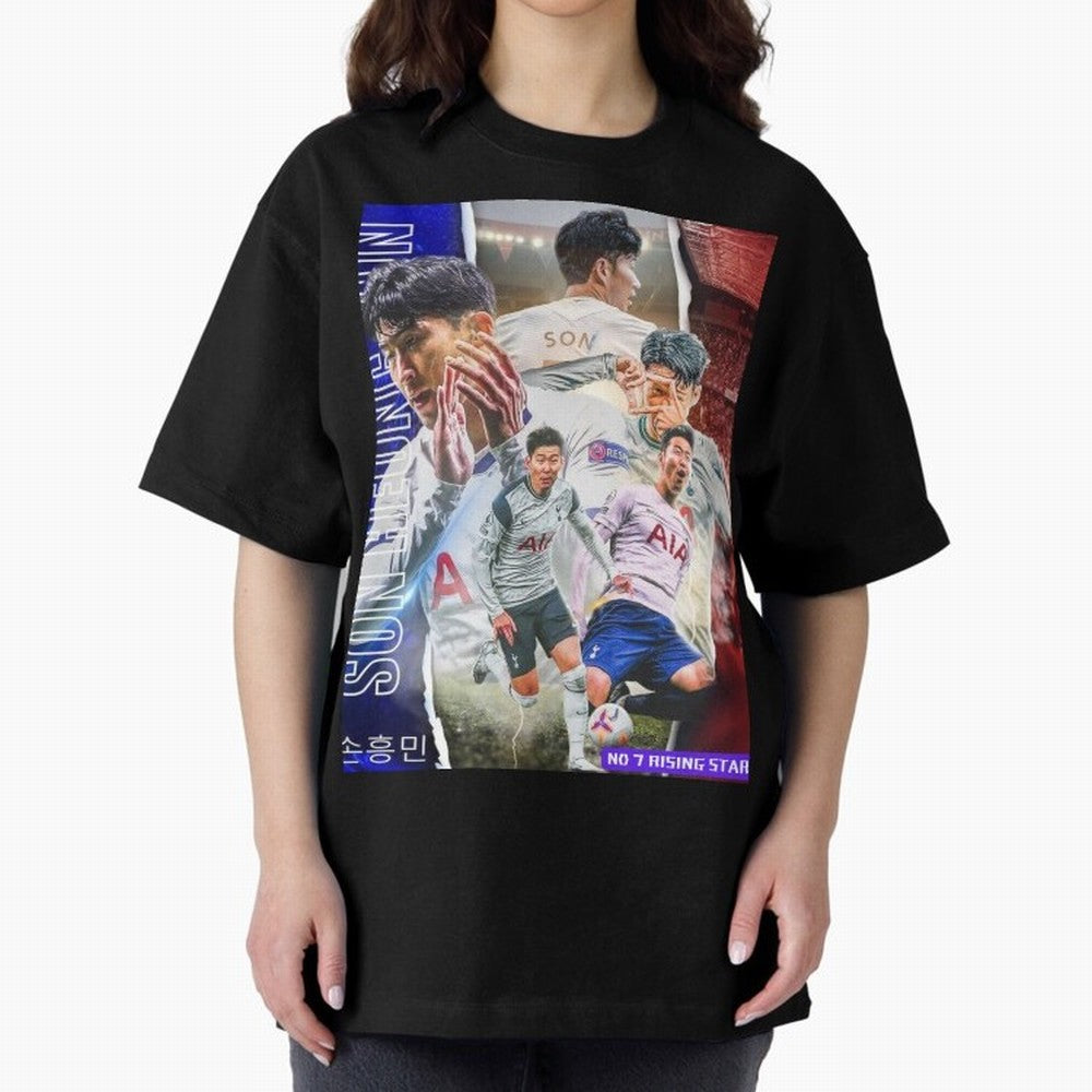 THE 7 STAR SON HEUNG MIN SPECIAL ON REDBUBBLE Oversized T-Shirt Celebrate Golden Goal Energy in the FIFA World Cup 2026 Group Stage Journey through Haaland Highlights, Portugal Pride, Soccer Culture, Superstar Moments, National Team Dreams and