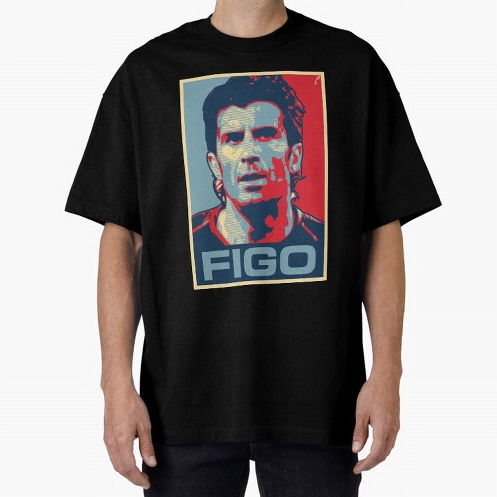 Figo Oversized T-Shirt Honor the FIFA World Cup 2026 USA Canada Mexico Journey through Neymar, Haaland and Cristiano Ronaldo Highlights, France Pride, Global Supporter Spirit, Legendary Goals, National Colors and Tournament Celebration; Perfect for