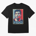 Figo Oversized T-Shirt Honor the FIFA World Cup 2026 USA Canada Mexico Journey through Neymar, Haaland and Cristiano Ronaldo Highlights, France Pride, Global Supporter Spirit, Legendary Goals, National Colors and Tournament Celebration; Perfect for