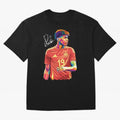 Lamine Yamal Pop Art Oversized T-Shirt Celebrate Rivalries and Pride in the FIFA World Cup 2026 Journey through CR7 and Messi Highlights, Argentina, France and Brazil Pride, Retro Football Energy, Iconic Rivalries, Trophy Chase Drama and Stadium