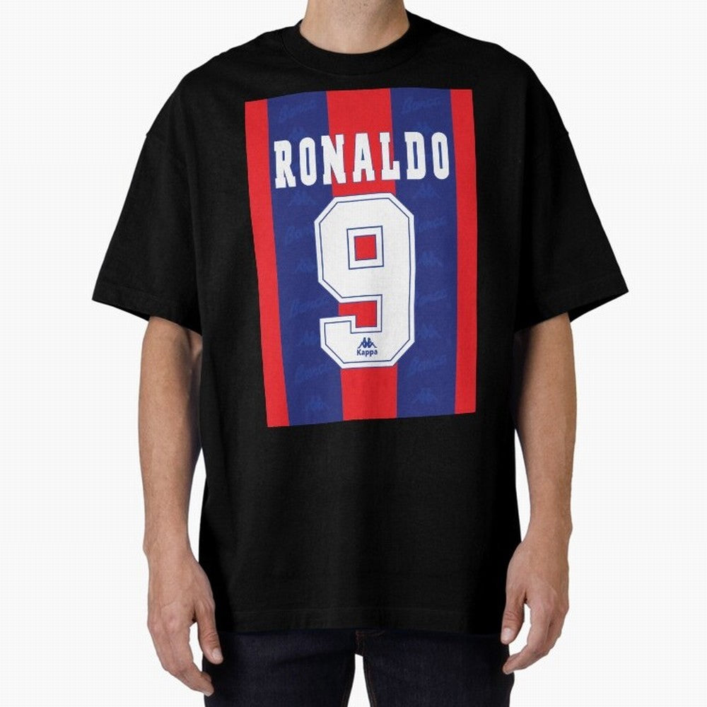 Barcelona Vintage Shirt 1995 Ronaldo 9 Oversized T-Shirt Show Up for the Glory of FIFA World Cup 2026 USA Canada Mexico for Fans of Cristiano Ronaldo and Spain, Bringing Championship Spirit, Famous Goals, Roaring Crowds and International Football