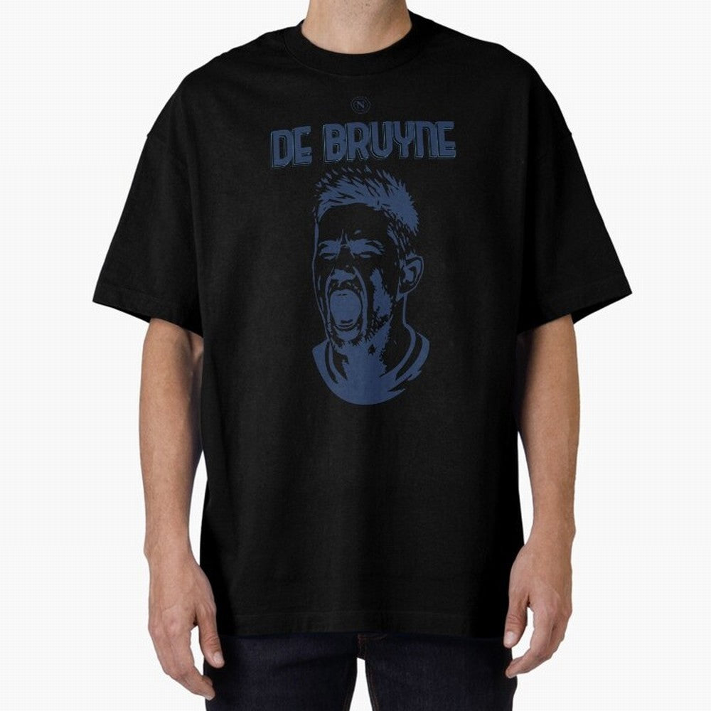 SSC NAPOLI KEVIN DE BRUYNE Oversized T-Shirt Refresh Match Day Hype around FIFA World Cup 2026 USA Canada Mexico, CR7 and Messi, France and Portugal, Championship Spirit, Famous Goals, Roaring Crowds and International Football Unity; Ideal for