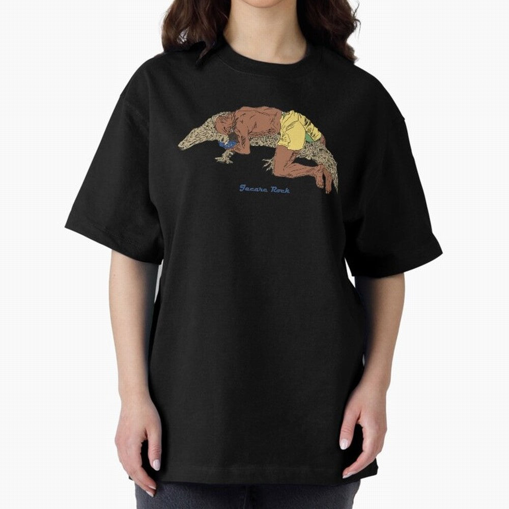 jacare rock Oversized T-Shirt Celebrate National Team Dreams in Global Football Passion for FIFA World Cup 2026 Group Stage, Centered on Messi, Neymar and Mbappe, England and Germany, Tournament Hype, Historic Matchups, Family Viewing Parties and
