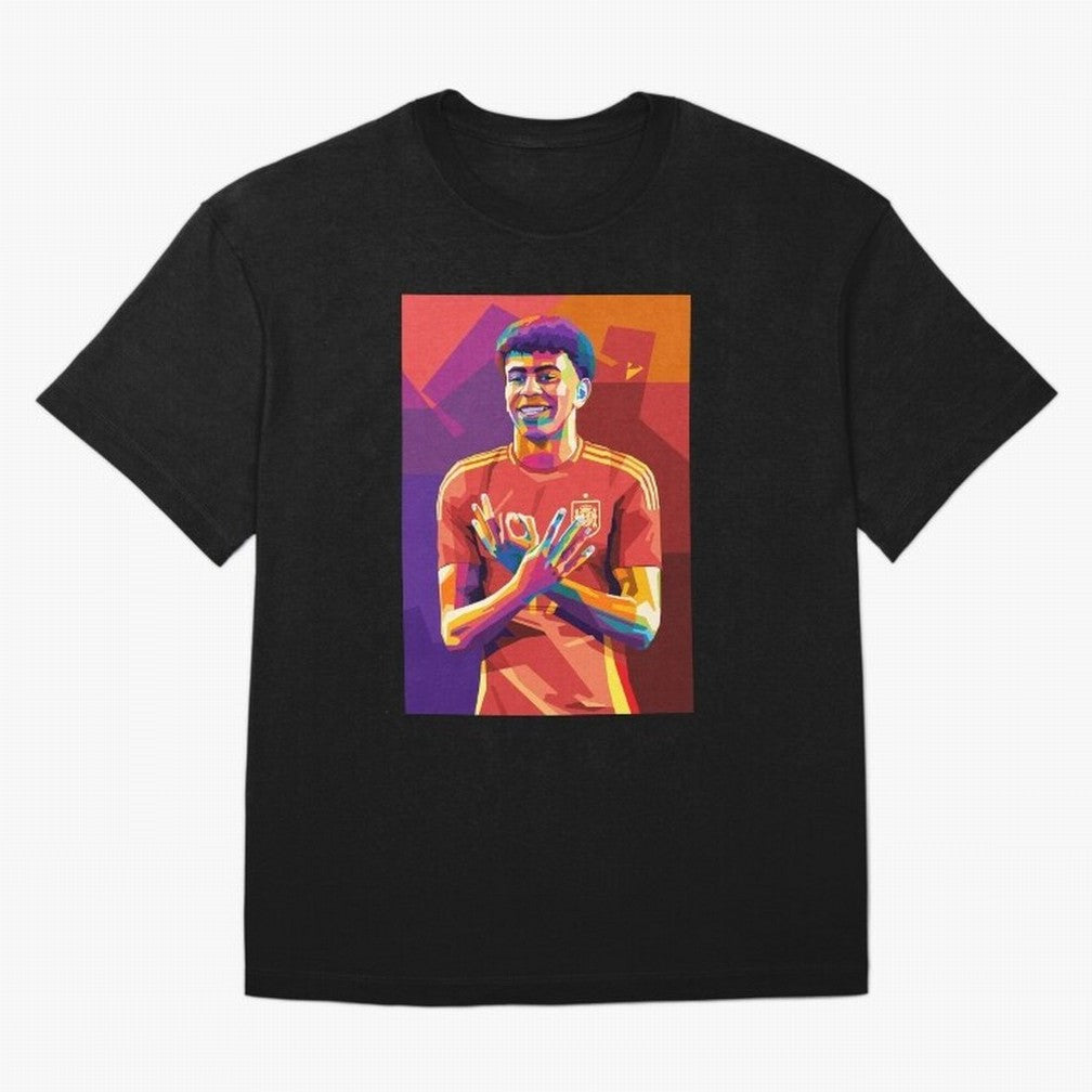 Lamine Yamal Spain Oversized T-Shirt Keep Football History Alive during FIFA World Cup 2026 Group Stage Driven by Mbappe, France Energy, Global Supporter Spirit, Legendary Goals, National Colors and Tournament Celebration; Perfect for Fans,